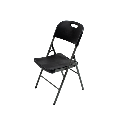 TOTAI FOLDABLE PLASTIC CHAIR BLACK