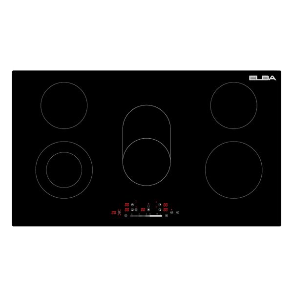 ELBA CLASSIC 90CM 5 ZONE CERAN HOB- BLACK