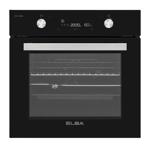 ELBA 60CM MULTIFUNCTION ELECTRIC OVEN WITH BLACKGLASS FINISH