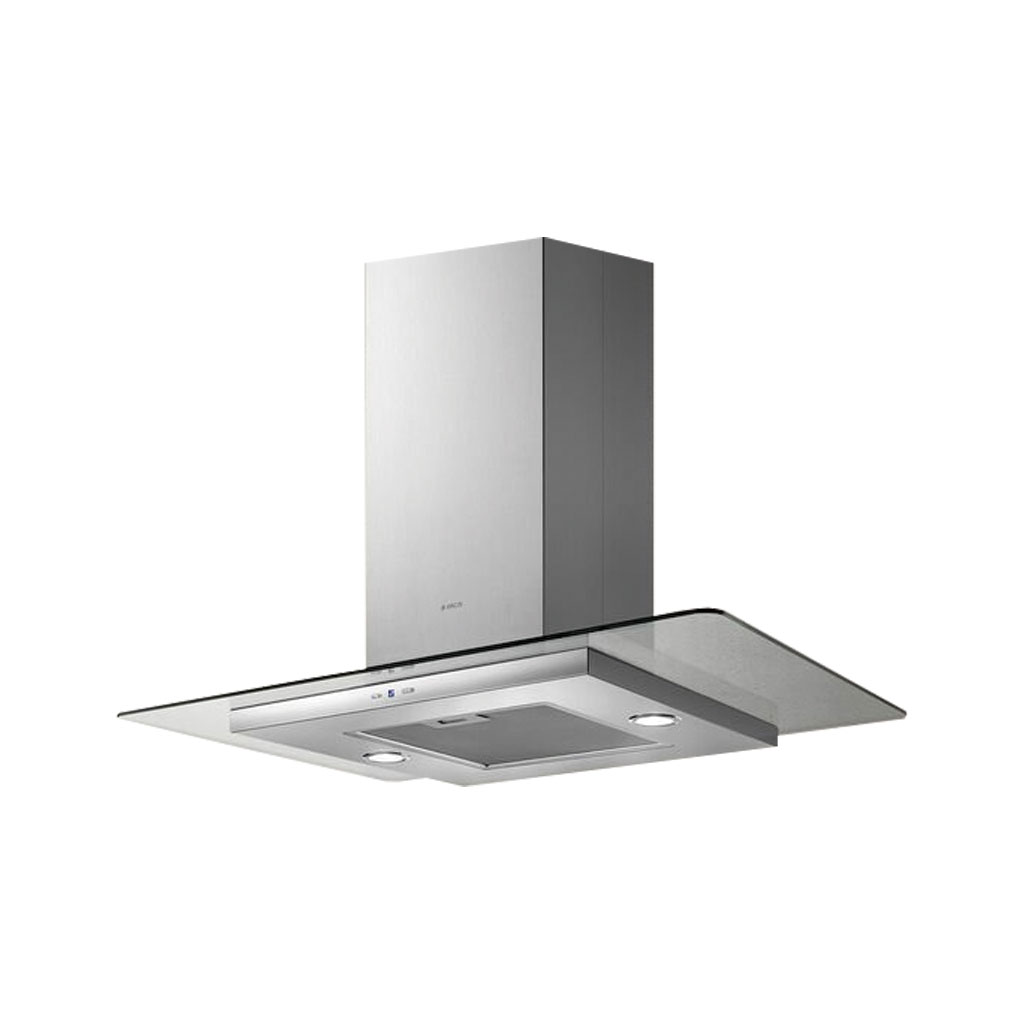 ELICA 90CM FLAT GLASS ISLAND COOKER HOOD- STAINLESS STEEL